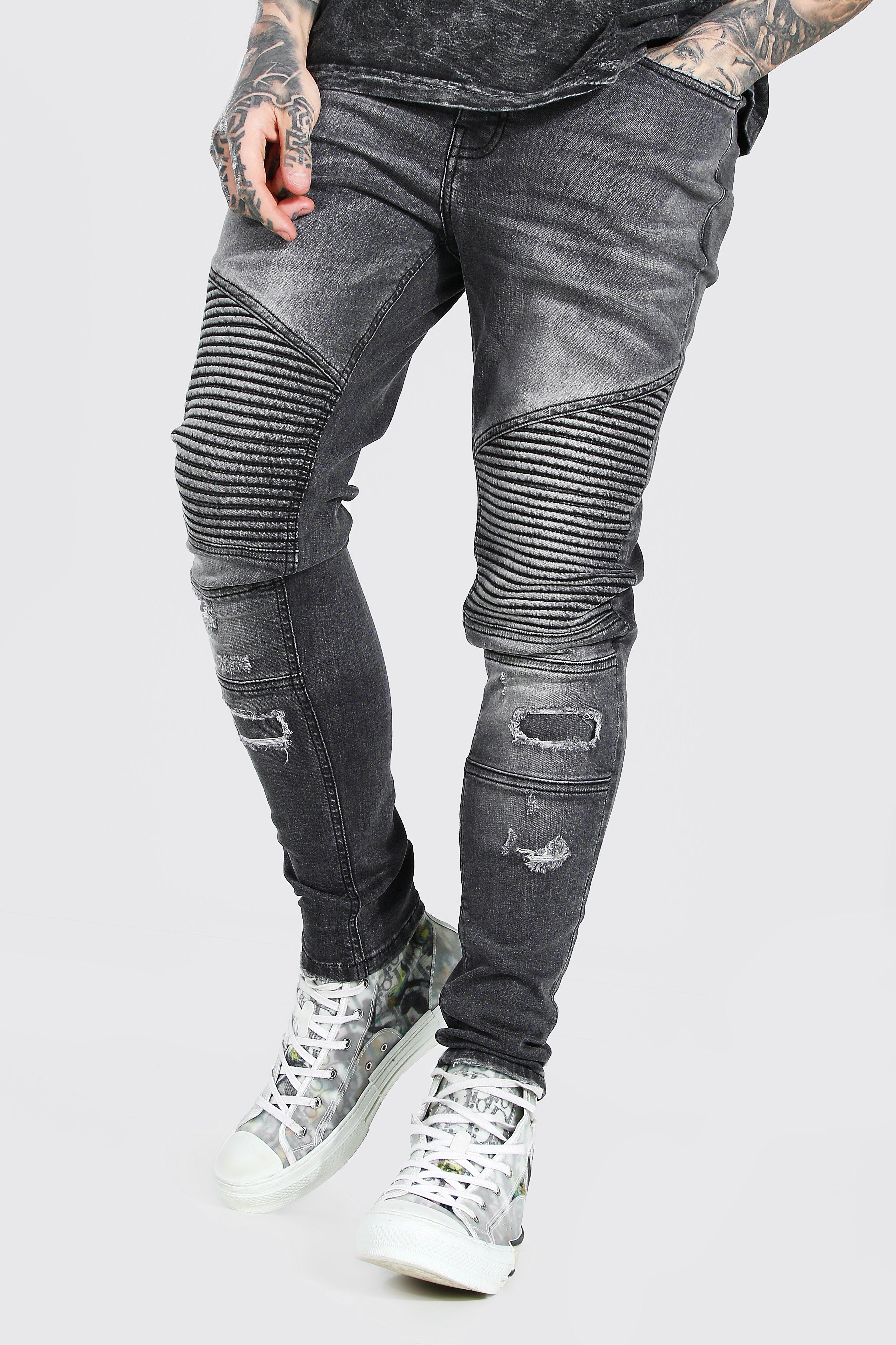 Jean effet outlet usé homme